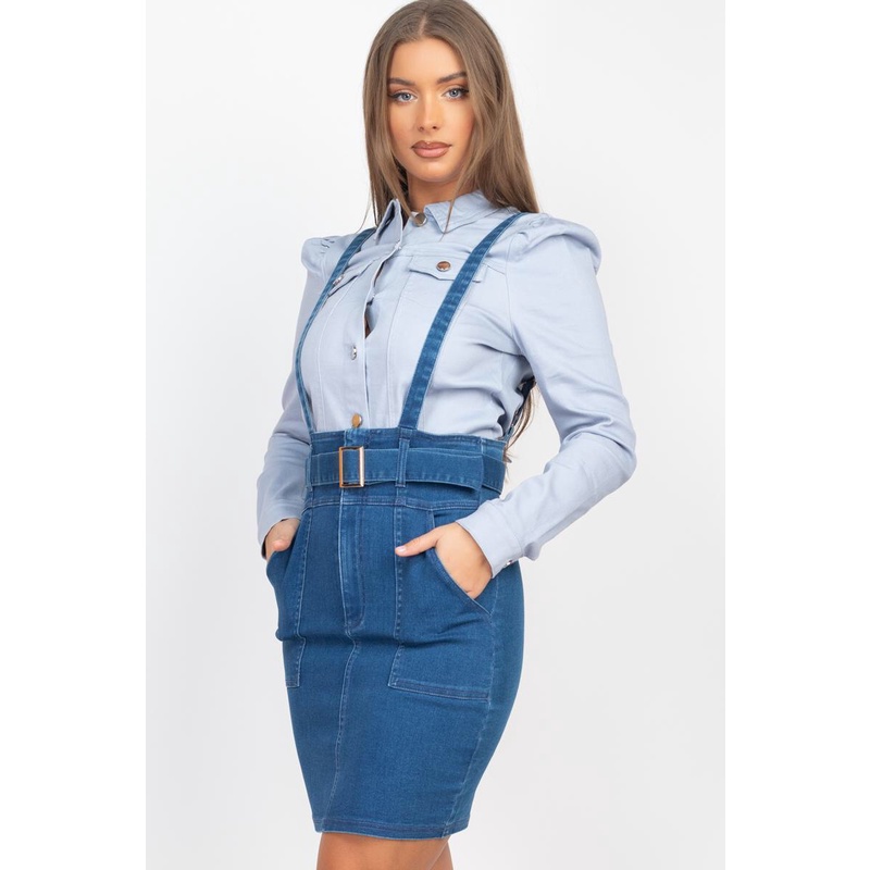 Chân váy jeans ôm xuất khẩu