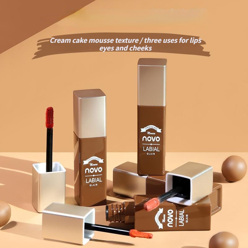 Novo® Matte Mashed Potato Son Môi Chống Nước Lâu Trôi Mềm Mượt Và Mượt Mà 5g
