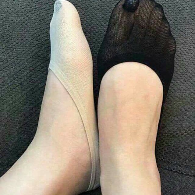 Combo 10 Đôi Đi Hài Vớ Đi Hài Nữ Tất Lali Hàn Quốc Màu Đen Màu Da