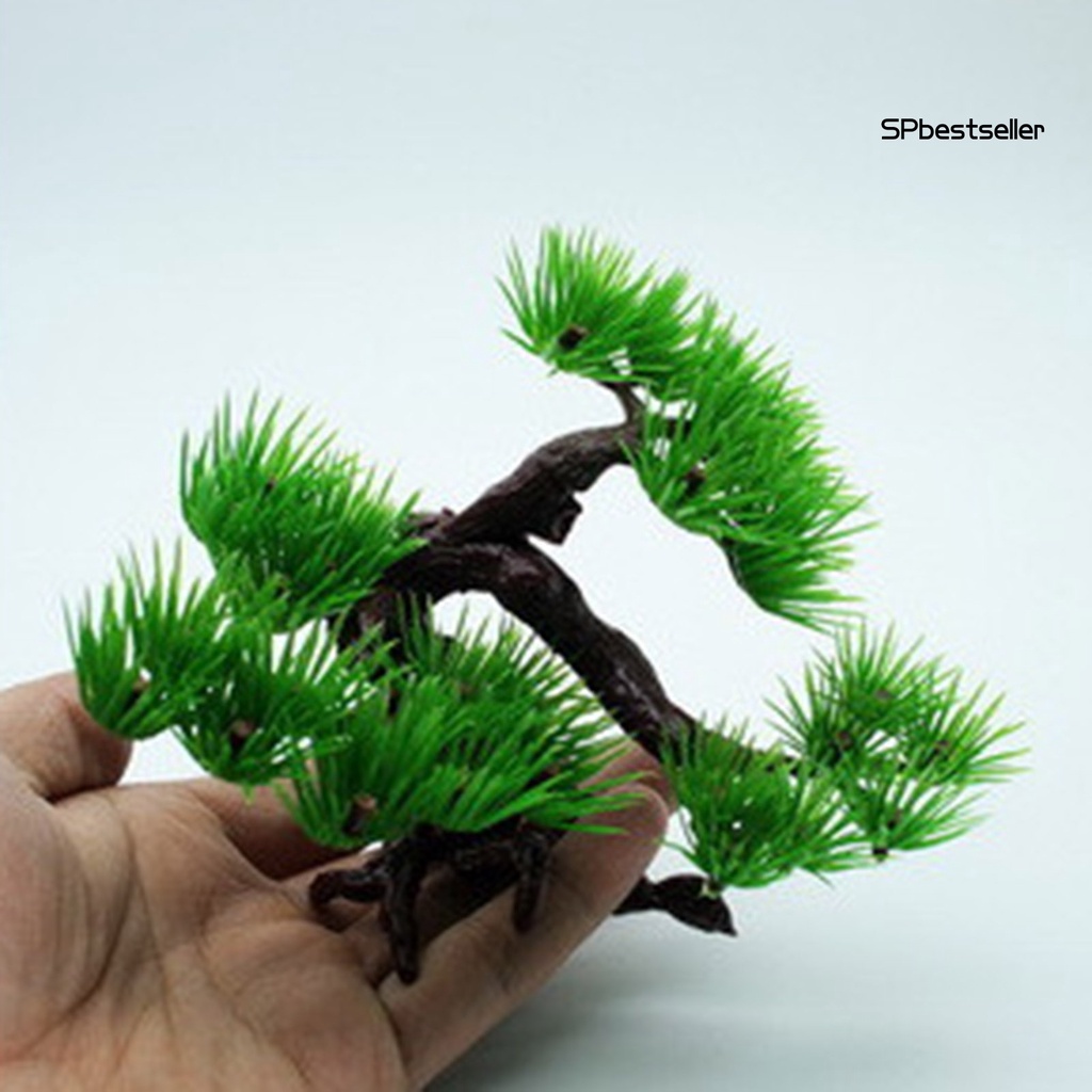 Chậu Cây Bonsai Nhân Tạo Bằng Nhựa Trang Trí Bể Cá