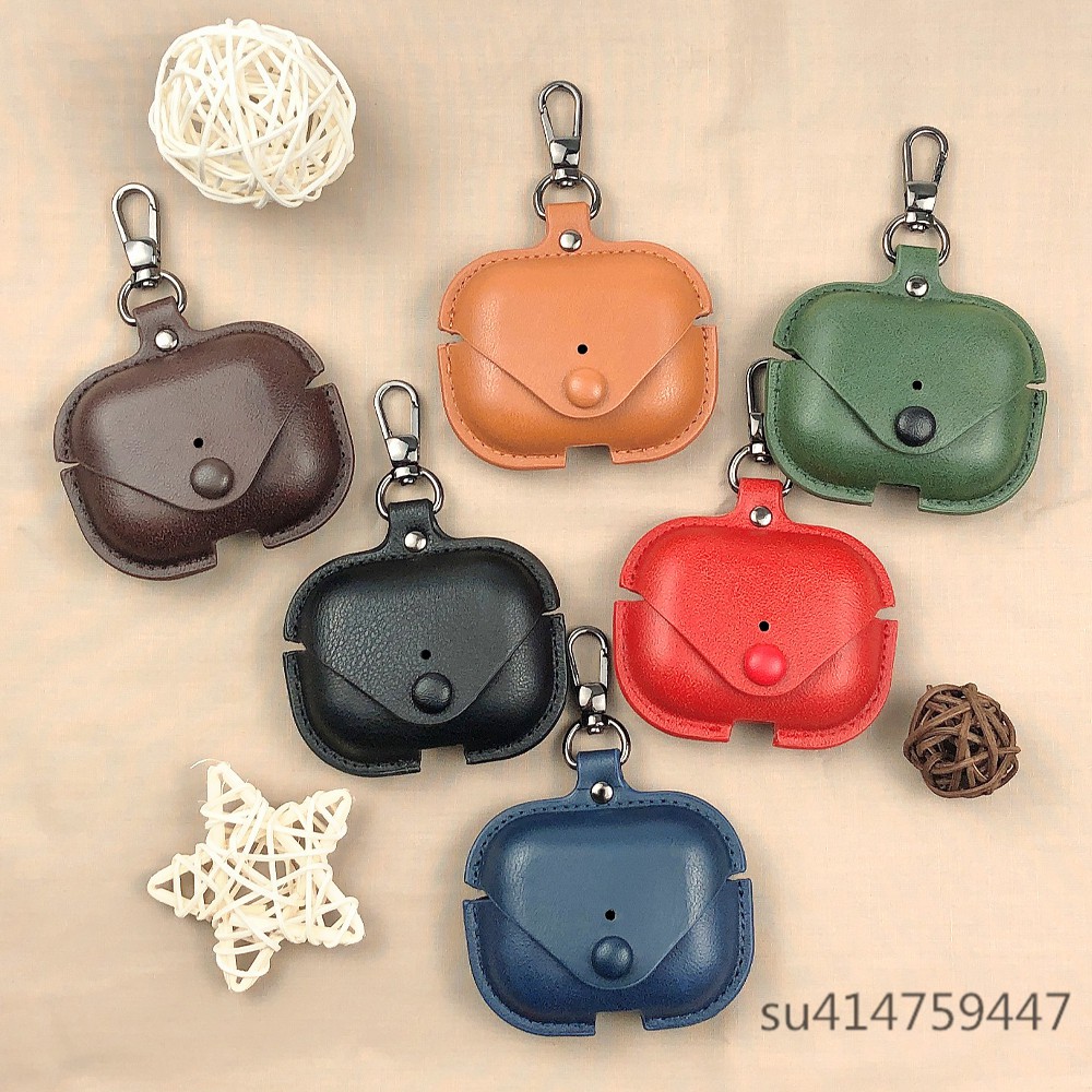 Vỏ Bảo Vệ Hộp Sạc Tai Nghe Airpods Pro 3 Bằng Da Phối Khóa Cài Kiểu Doanh Nhân Sang Trọng Ốp | BigBuy360 - bigbuy360.vn