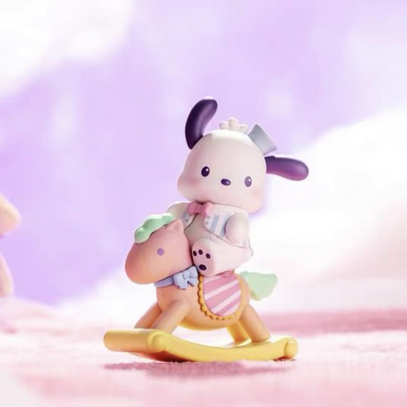 SANRIO  Mô Hình Búp Bê Ngựa Bập Bênh Trái Tim Dễ Thương
