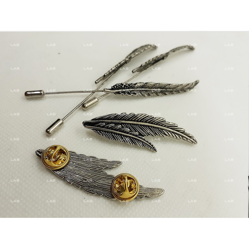 Pin cài áo - feathers (chiếc kèm đế) #0209