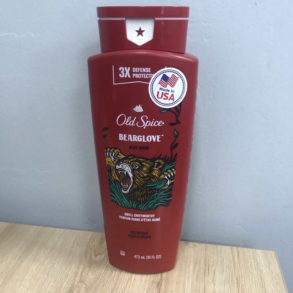 Sữa tắm nam OLD SPICE Mỹ Body Wash Palm Tree / Wolfthorn / Bearglove - dầu tắm gội dang gel 473ml