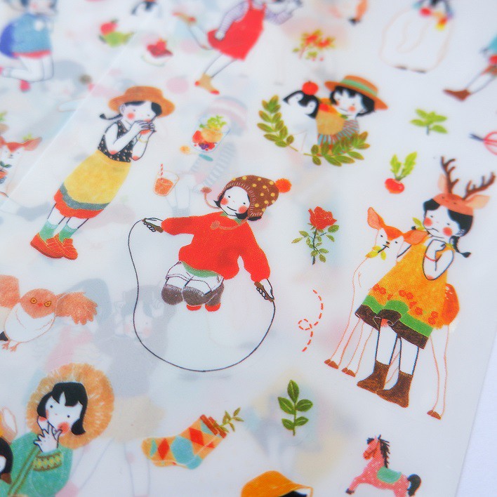 Bộ 6 tấm sticker trang trí Heeda