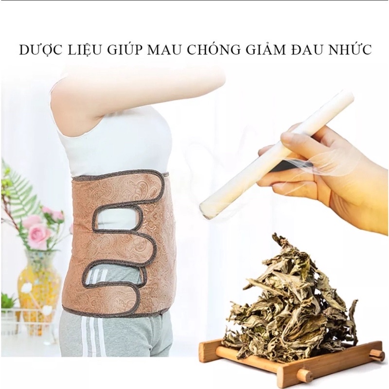 Đai khớp gối ngải cứu đông y chính hãng - Cải thiện đau mỏi, tê bì chân tay, khô khớp, thoái hóa khớp