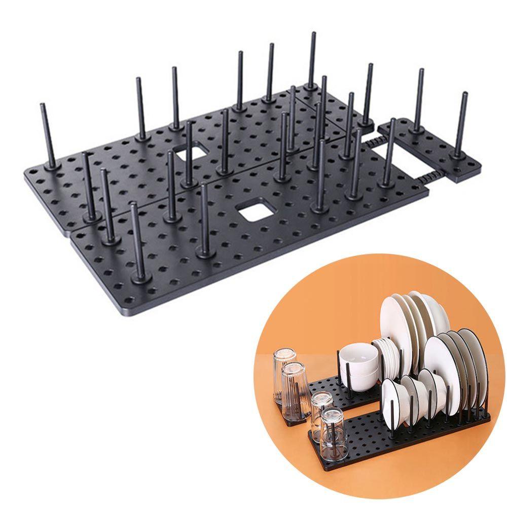 Khay Phơi Khô Chén Dĩa Dạng Ngăn Kéo Bằng Chất Liệu ABS