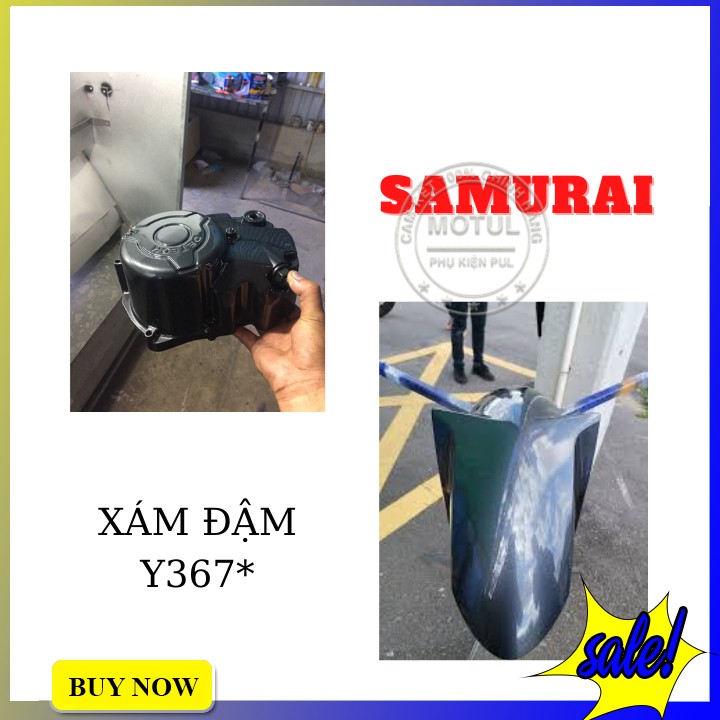 Sơn Samurai màu xám đậm y367* làm đẹp mới xe-sơn bám chặt chống thấm