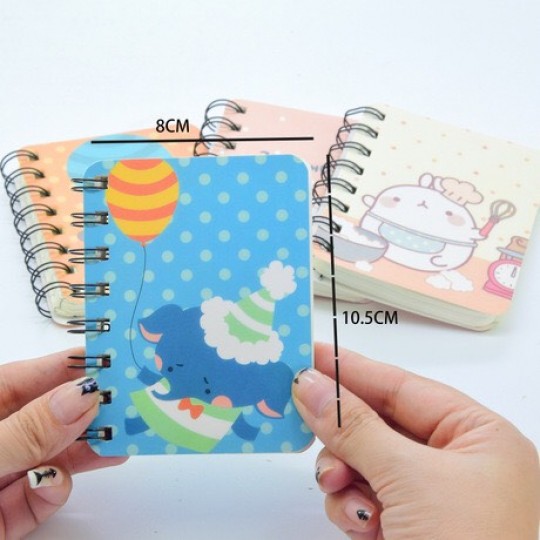 Sổ tay ghi chú nhỏ xinh nhiều hình cute kích thước 8x10.5cm