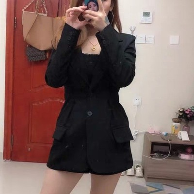 (Hàng Đẹp)Ảnh thật 6 hình cuối-HC114.Áo blazer thu đông nhún eo sành điệu kiểu mới | BigBuy360 - bigbuy360.vn