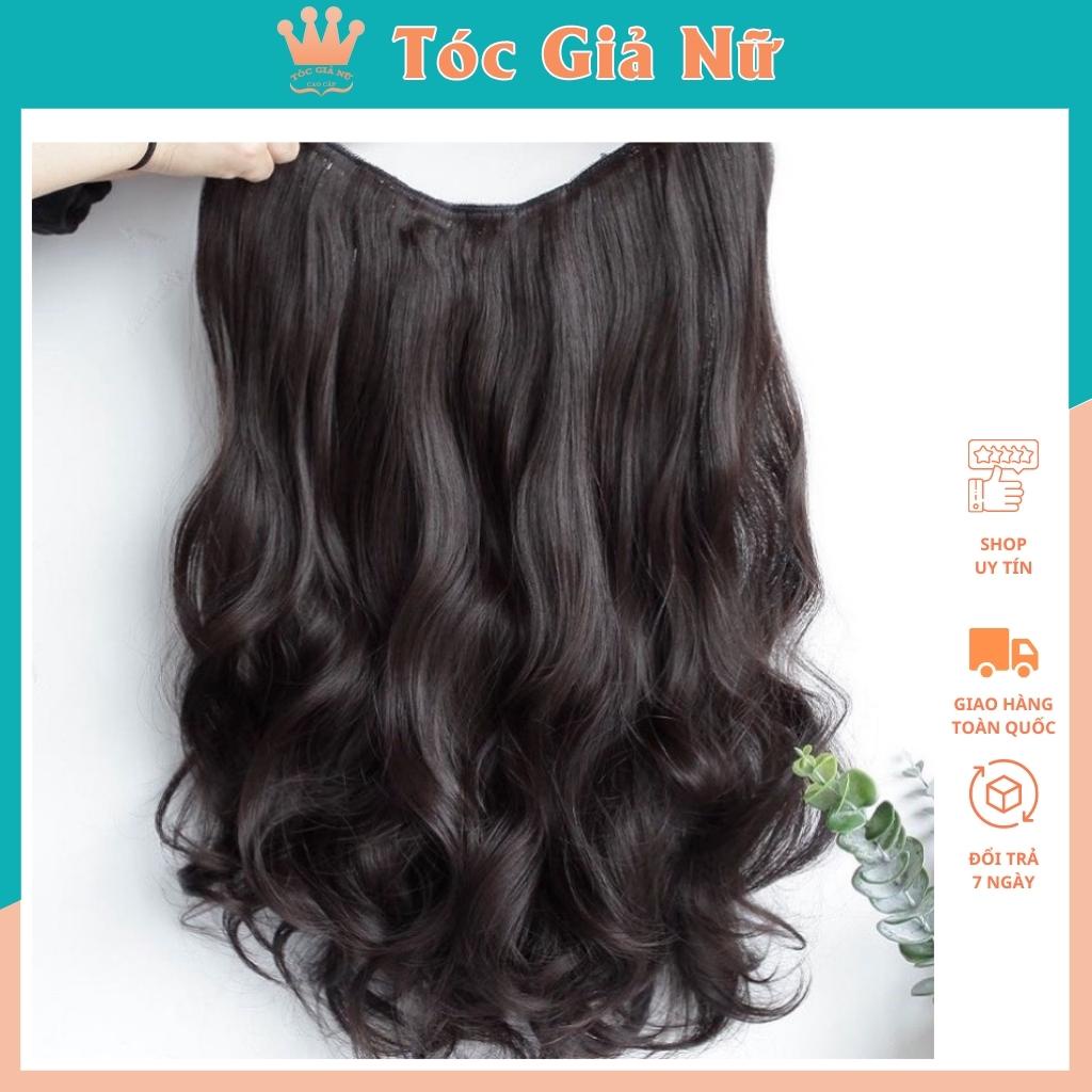 Tóc giả nữ đẹp / Free ship 99k / Tóc giả kẹp xoăn đuôi HQ230-60CM