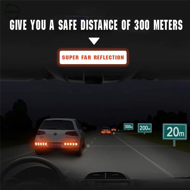 Bộ 2 miếng dán cảnh báo an toàn chuyên dụng cho xe hơi