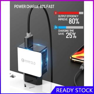 FL【COD Ready】USB Fast Charging Quick Wall Charger Adapter Plug for Samsung Android iPhone LG