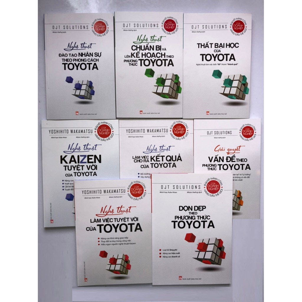 Sách Toyota - Combo Trọn bộ 08 cuốn