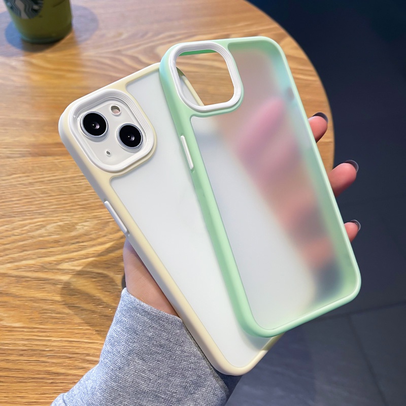Mờ / matte Ốp Điện Thoại Mềm Nhám Màu Kẹo Chống Sốc Cho iphone 15 14 13 12 11 pro max xs xr x 8 7 plus + se 2020