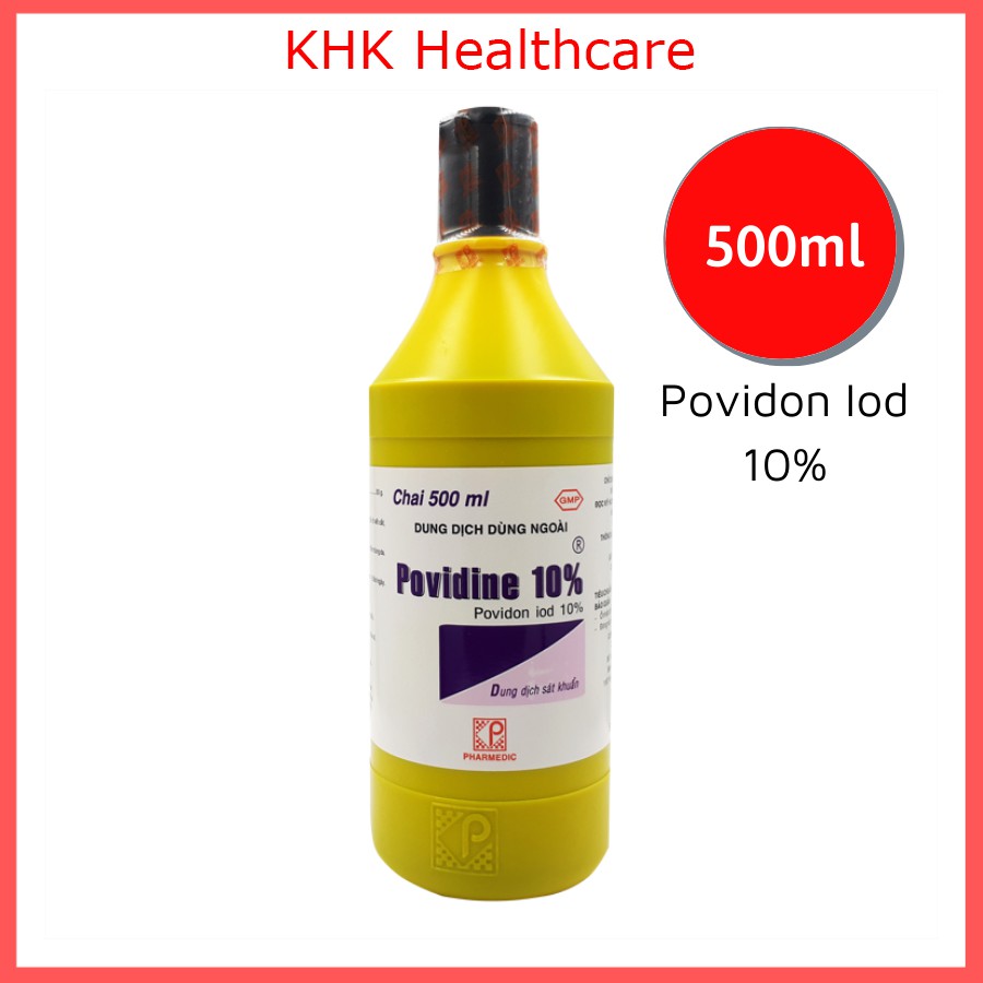 Povidine 10% chai 500ml