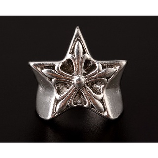  Nhẫn Chrome Heart ngôi sao lớn kim mạ bạc 925 cao cấp. 