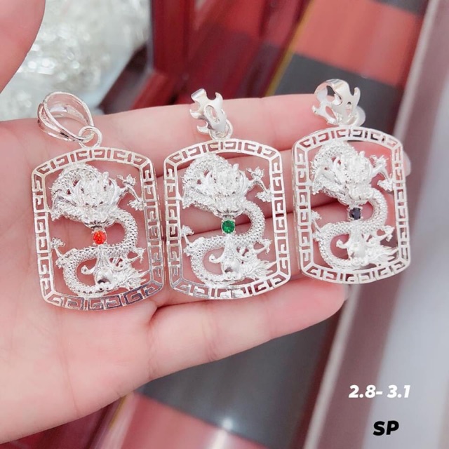 MẶT DÂY CHUYỀN HÌNH RỒNG CHO NAM - TRANG SỨC BẠC