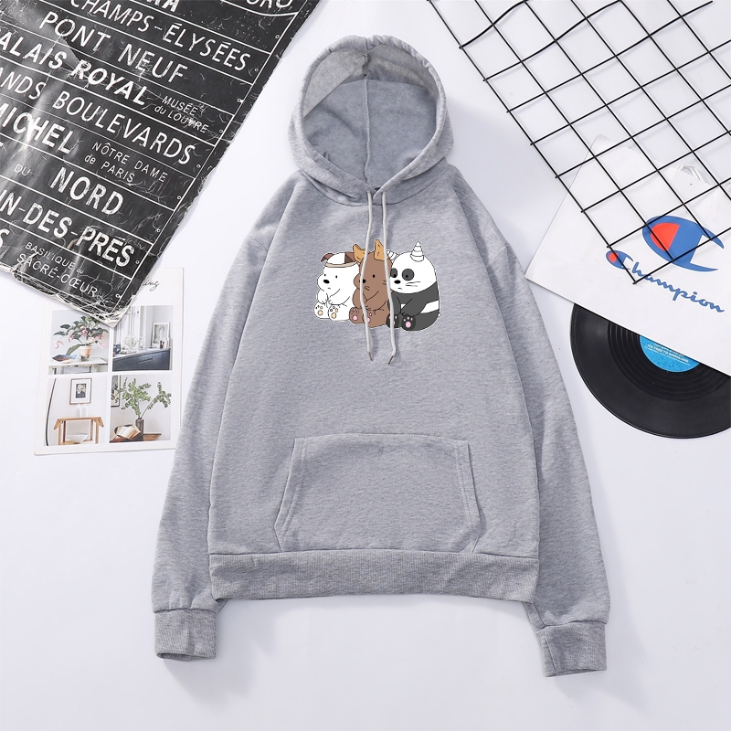 Áo Hoodie We Bare Bears Thời Trang Năng Động