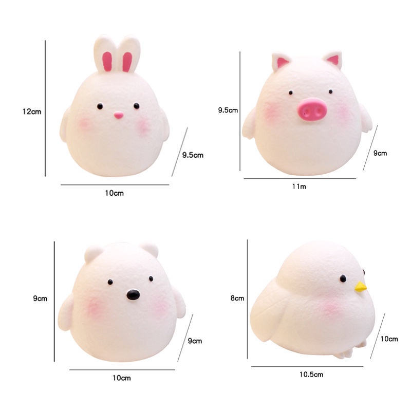 Đèn ngủ, đèn trang trí hình con vật đáng yêu ( không giá đỡ) - quà tặng, quà lưu niệm ý nghĩa [Ship hoả tốc]