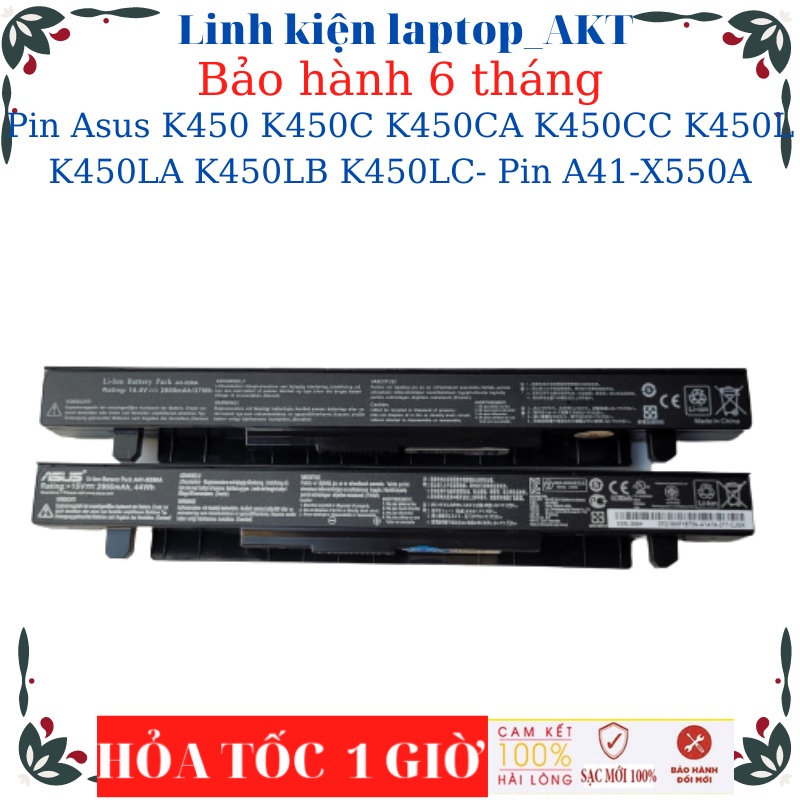 Pin laptop asus K450 K450C K450CA K450CC K450L K450LA K450LB K450LC- Pin A41-X550A