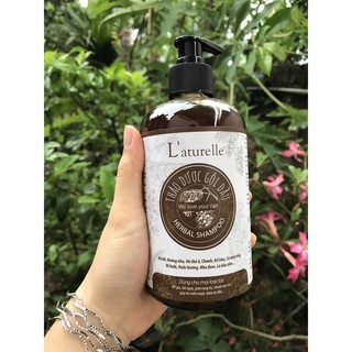 Dầu gội thảo dược Laturelle chăm sóc tóc khỏe đẹp tự nhiên, mềm mượt, không bết, giảm rụng kích thích mọc tóc