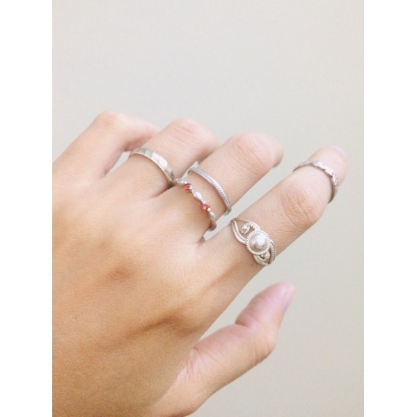 Nhẫn bạc si nhật size 15,5mm