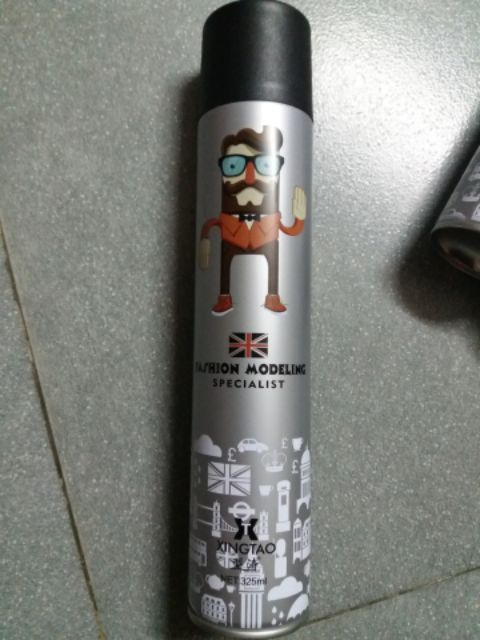 Keo xịt tóc 325g đỏ và xám