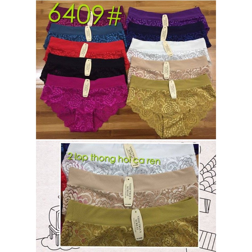 CHUYÊN SỈ COMBO 10 QUẦN REN VIC 6409