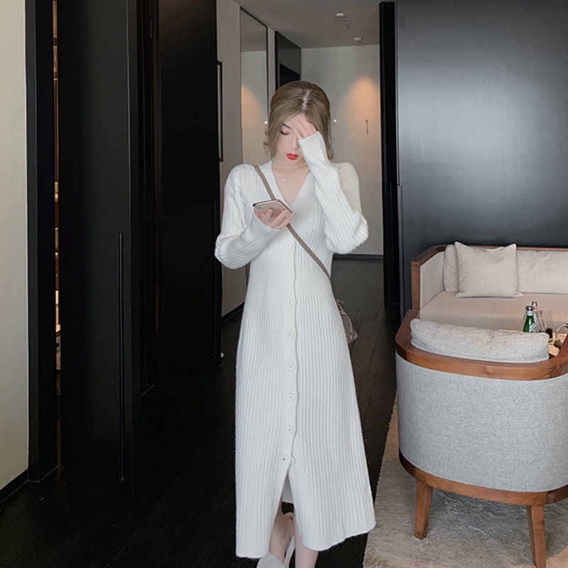 Áo khoác cardigan dệt kim có đệm thời trang thu đông mới cho nữ