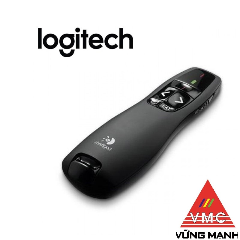 Bút trình chiếu Logitech R800 Led Xanh chỉ Slide thuyết trình hàng chính hãng