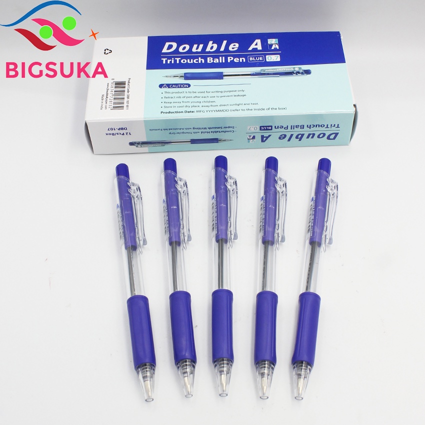 Bút bi Double A Tritouch - đầu bút 0.7mm cho nét bút đậm BIGSUKA