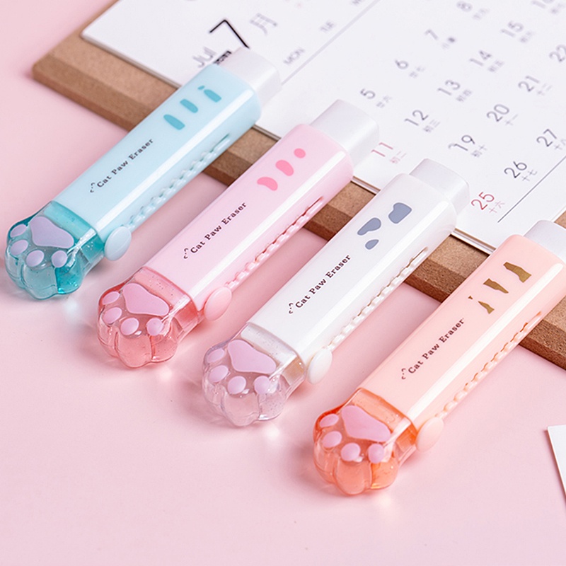 1 Cục Tẩy Bút Chì Mini Hình Chân Mèo Dễ Thương C6741