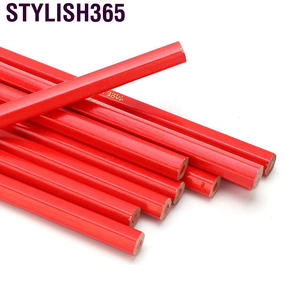 Set 10 Bút Chì Đánh Dấu Màu Đỏ Phong Cách365