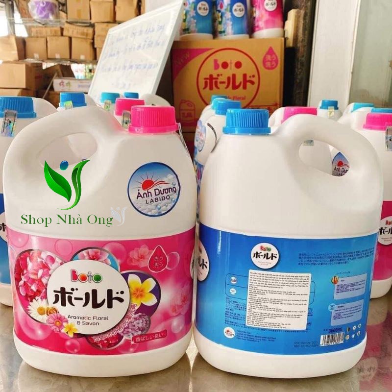 Nước giặt BOTO công nghệ nhật bản siêu thơm, Can 3,6L