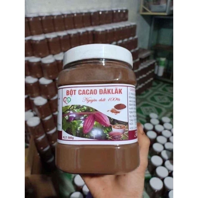 Bột Cacao nguyên chất Dăklăk hộp 500g thơm ngon