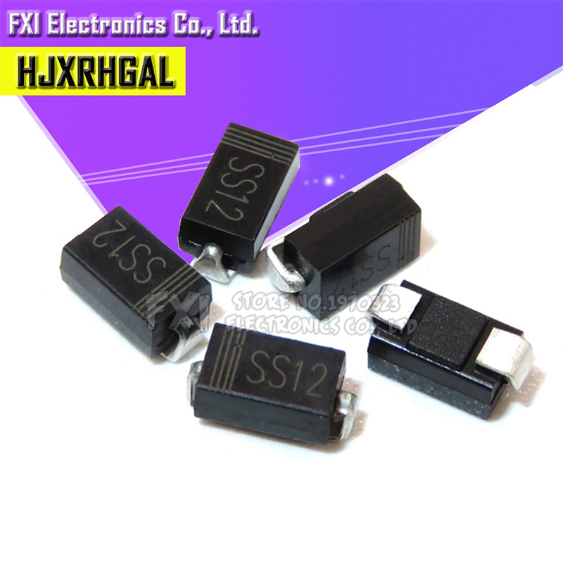 Bộ 100 Đi Ốt SMA 1N5817 IN5817 smd 1A 20V do-214ac Schotky ss12