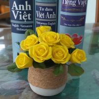 Hoa Hồng trang trí bằng đất sét