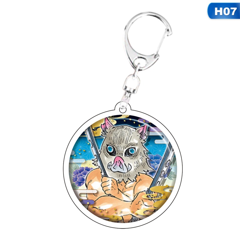 Móc Khóa Nhựa Acrylic Họa Tiết Thanh Gươm Diệt Quỷ Dùng Làm Quà Tặng