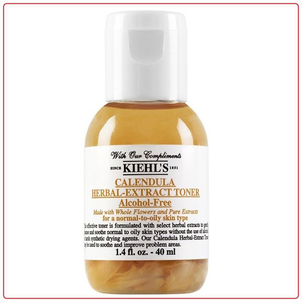 NƯỚC HOA HỒNG/ Toner Hoa Cúc Kiehl's Calendula Herbal Alcohol Free mini 40ml