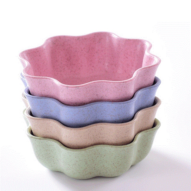 Set 4 Chén Đựng Nước Chấm, Gia Vị Bằng Lúa Mach