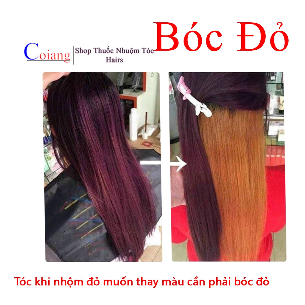 Thuốc Nhuộm Bóc Đen Thuốc Nhuộm Bóc Đỏ sử dựng tại nhà Nhiều Dưỡng Thảo dược khồng cần tẩy