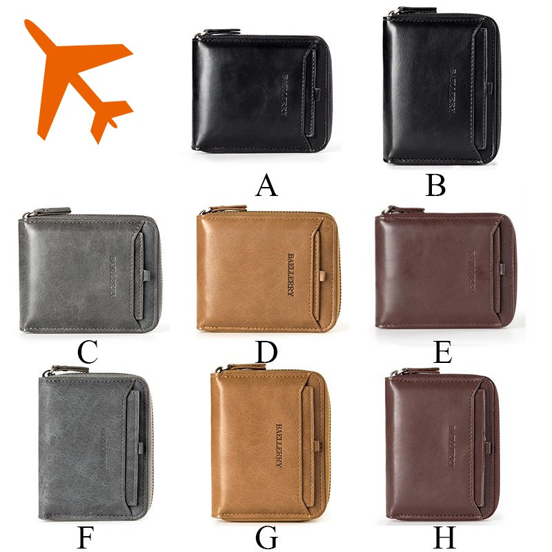 ✔Ví Ngắn Đựng Thẻ Bằng Da Có Nhiều Ngăn Đựng Thẻ Phong Cách Cổ Điển Dành Cho Nam Sinh