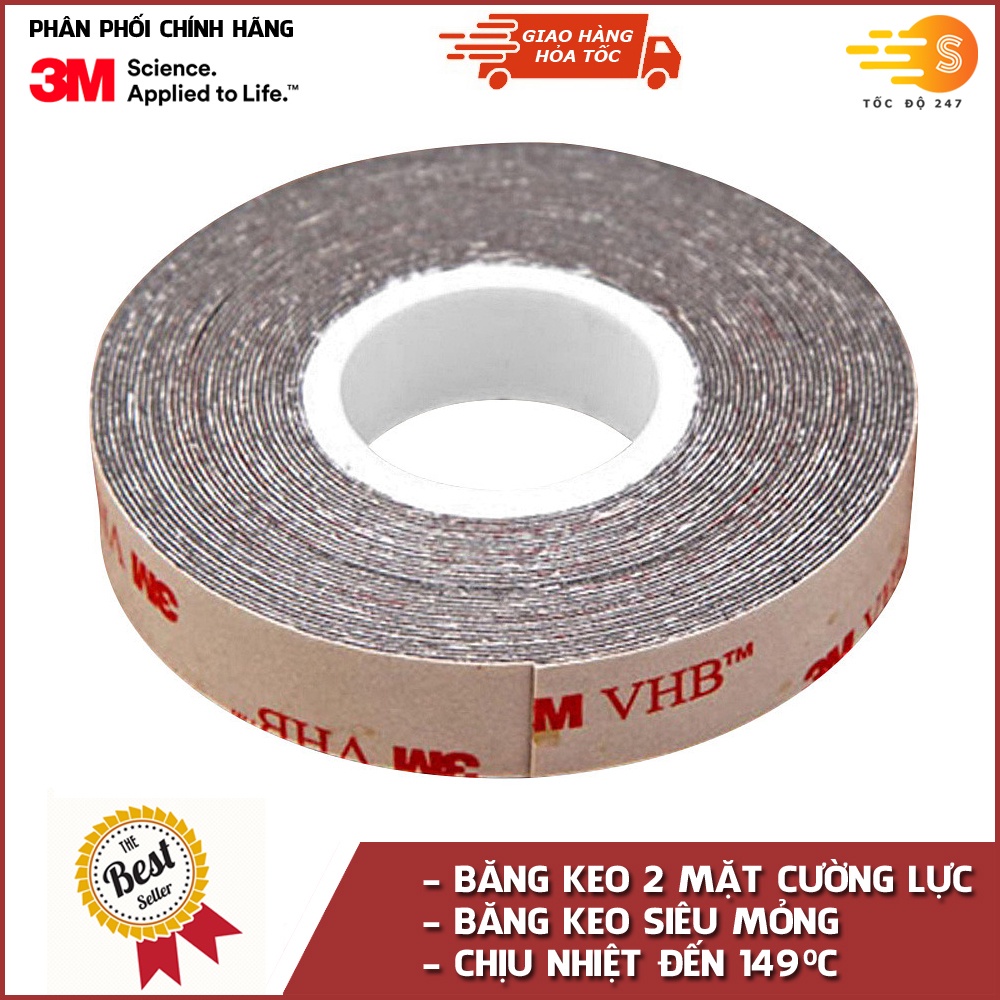 Băng keo cường lực siêu mỏng 3M khổ 10mm x 33m VHB 5915-10