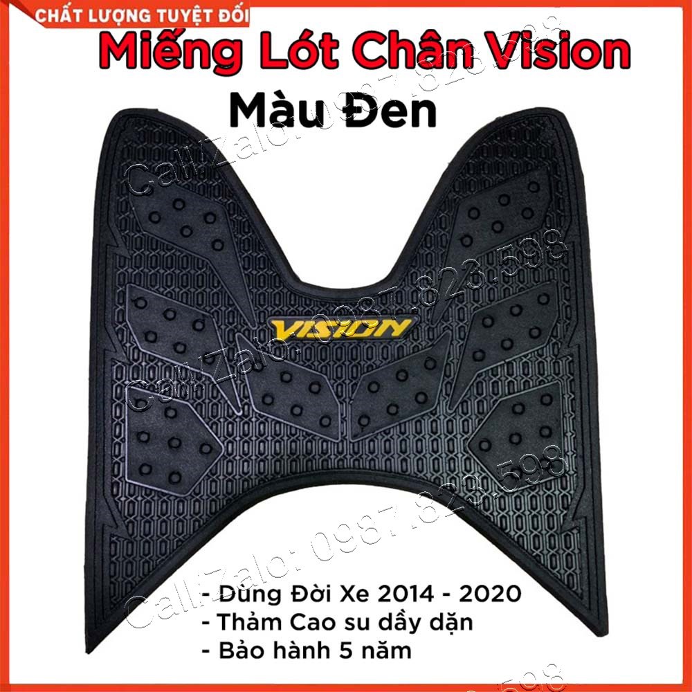 [Mã LIFEAU5SALE giảm 20k đơn 50k] Miếng Lót Chân, Thảm Lót Chân Xe Vision 2014, 2015, 2016, 2017, 2018, 2019, 2020