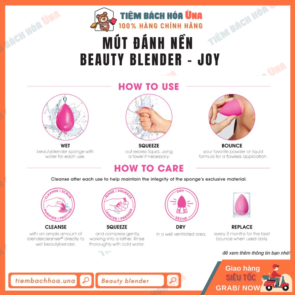 [Sephora] Mút trang điểm Beauty blender dòng Joy - Limited