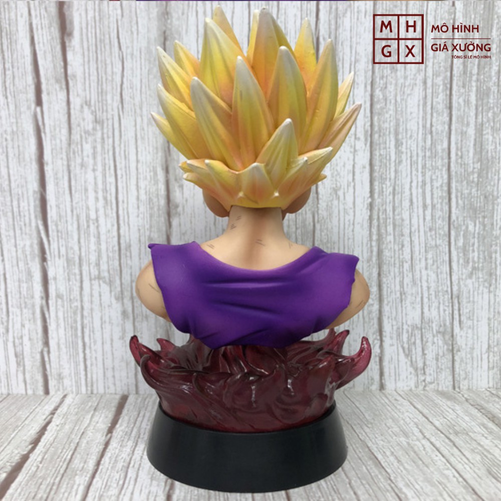 Mô hình Dragon Ball SonGohan Tượng Bán Thân + có led cao 16cm , figure 7 viên ngọc rồng sogoku , mô hình giá xưởng