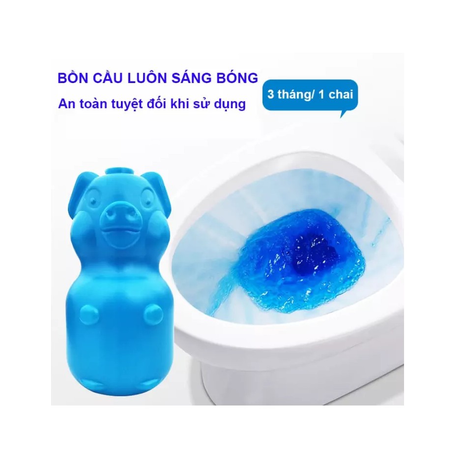  SẴN HÀNG- Lọ thả bồn cầu hình con lợn khử mùi hôi, diệt vi khuẩn có hại . LG11