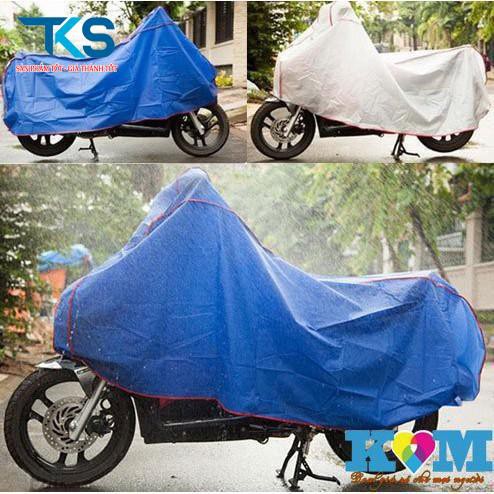 Bạt phủ xe máy che nắng mưa chắn bụi, tấm chùm xe chống thấm chống xước bạt trùm dày loại tốt