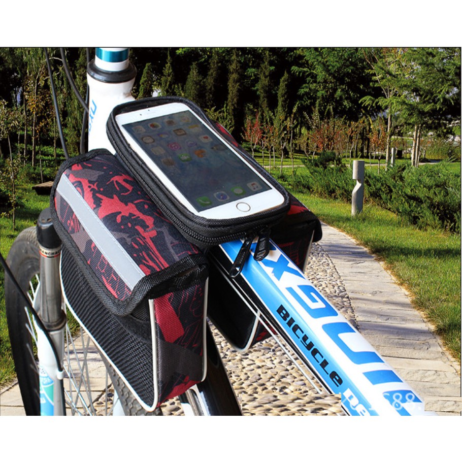 Túi treo sườn xe đạp ,Túi xe đạp cao cấp chống nước bọc cảm ứng phù hợp với mọi dòng xe TX 01